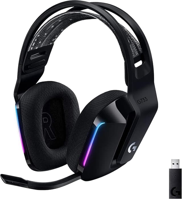 Headset Gamer Sem Fio Logitech G733 7.1 Dolby Surround