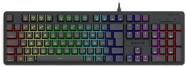 Teclado Membrana Gamer Redragon Netherbane K521-RGB