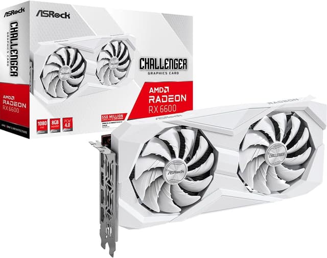 AMD Radeon RX 6600 Challenger branca 8GB GDDR6